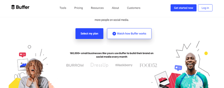 Buffer for social media management small business owners