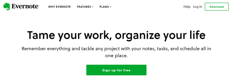 Evernote for good organization small business tool
