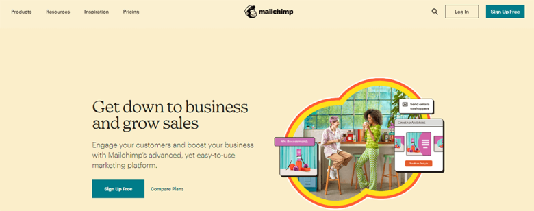Mailchimp for email marketing small business tool