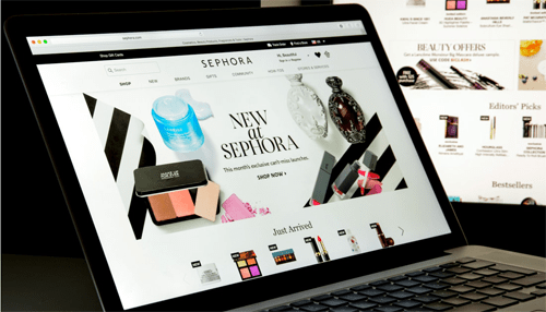 Online shopping beauty product categories
