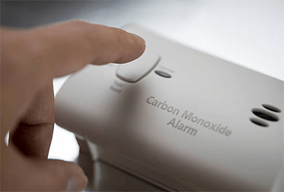 Test all carbon monoxide detectors