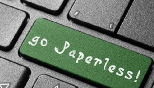 Go paperless business eco-friendly
