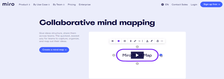 Miro - best for flexibility and customization top mind mapping software