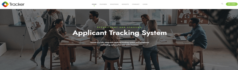 Tracker - excellent for staffing and recruitment firms applicant tracking systems