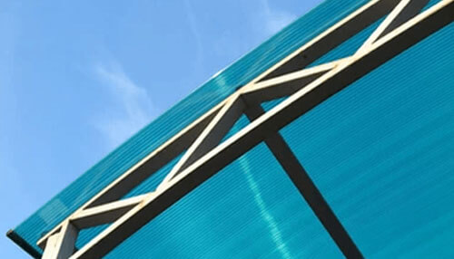 Protects against uv rays polycarbonate roofing system