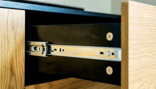 Telescopic drawers sliders adjustable rail