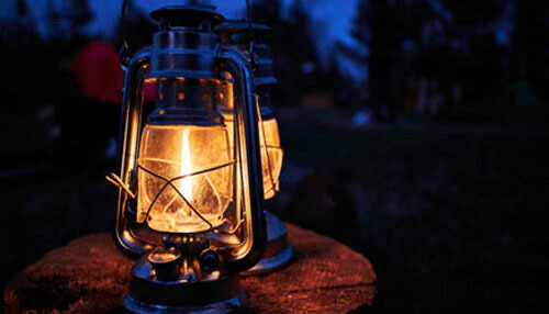 Lighting from all sides camping lamp