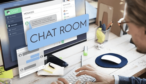 Create a chat room developing a website