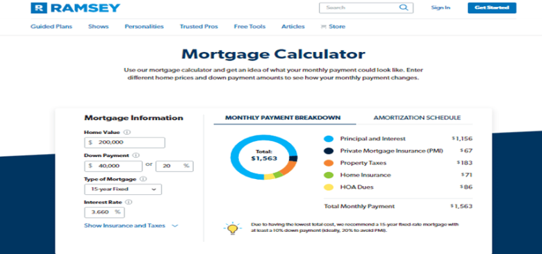 Ramsey mortgage calculators mortgage calculators