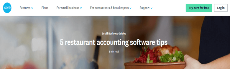 Xero restaurant accounting software