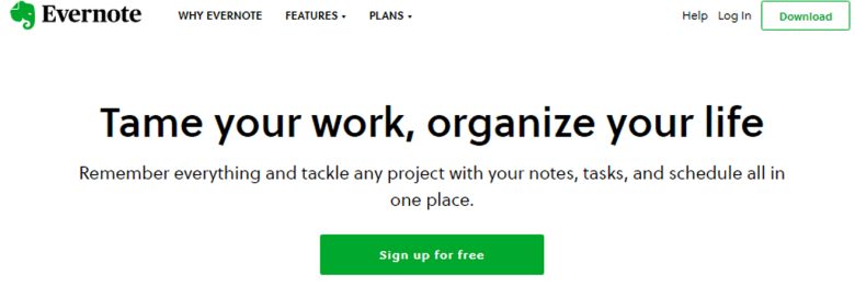 Evernote productivity tools