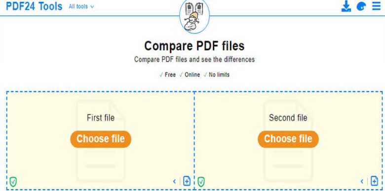 Compare pdf with online free tools