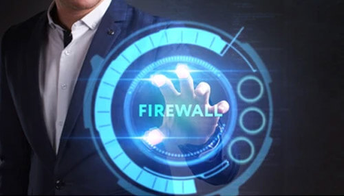 Use a firewall business online