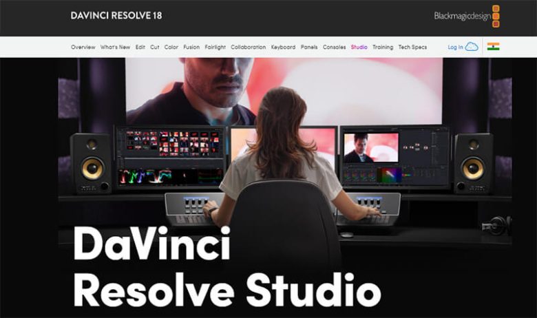 Davinci resolve video editing software