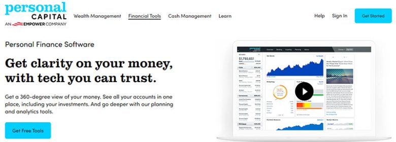 Personal capital financial management software