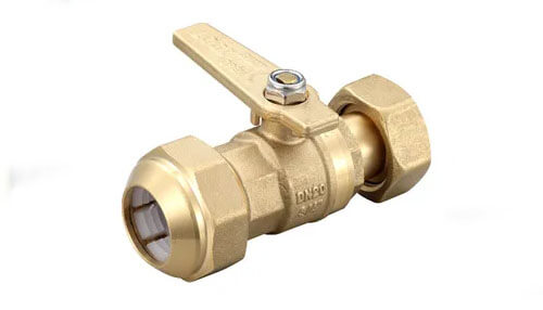 Water meter brass ball valves