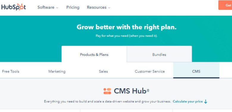 Hubspot cms hub content management software