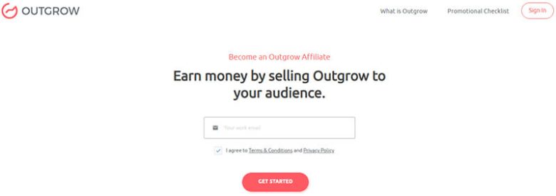 Outgrow affiliate program graphic design tools