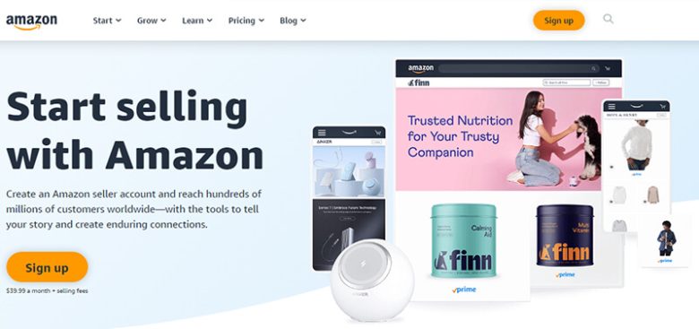 Amazon ecommerce website design