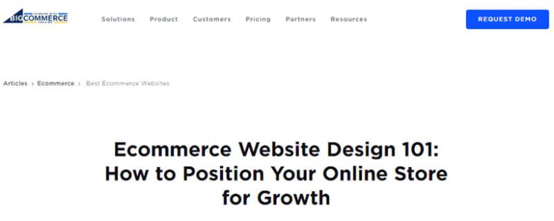 Bigcommerce ecommerce website design
