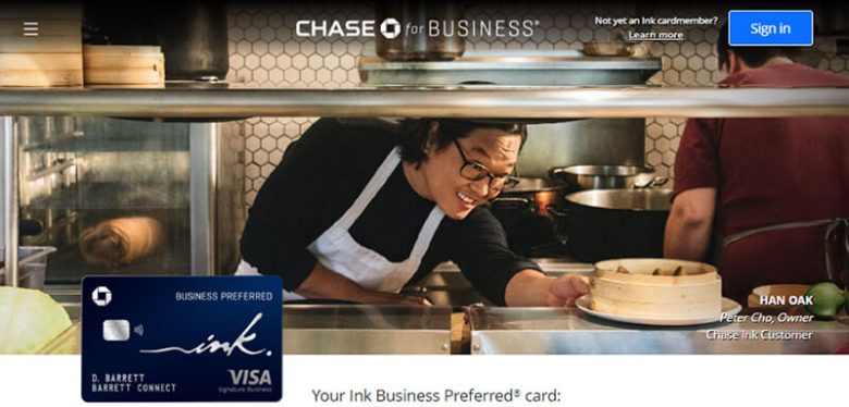 Chase ink preferred small business card credit cards