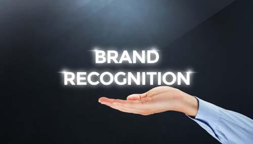 Increased brand recognition incentive program