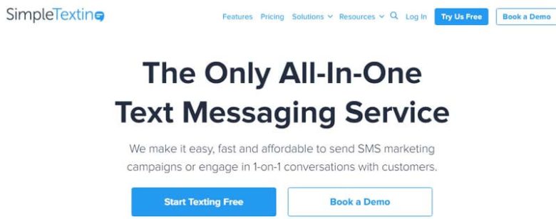 Simpletexting text message marketing
