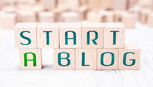 Start a blog online course business