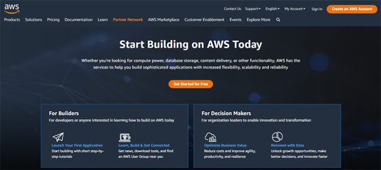 Amazon web services cloud computing service