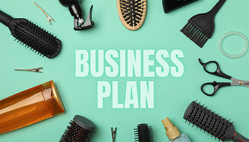 Draft a business plan for a salon business strategy