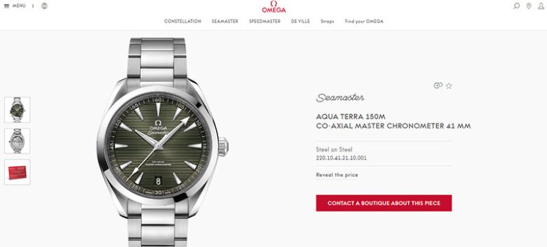 Omega sea master aqua terra watches