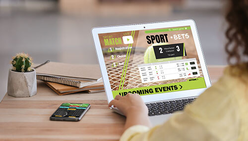 Small area of sports bookmakers