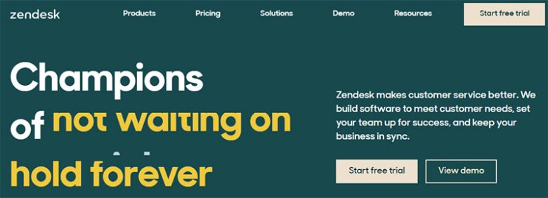 Zendesk customer service software