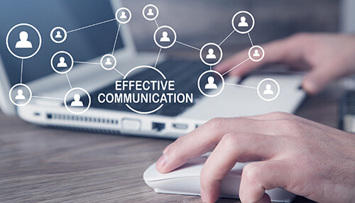 Communicate effectively with team members and clients project management
