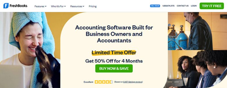 Freshbooks business budget software
