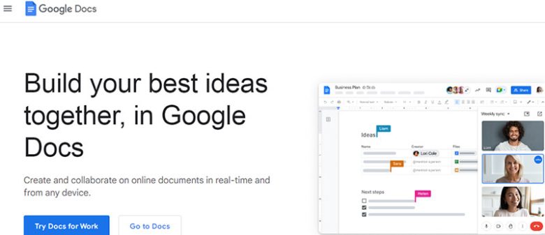 Google docs collaboration software tools