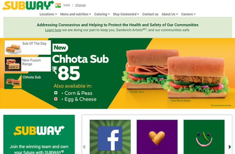 Subway fast food companies