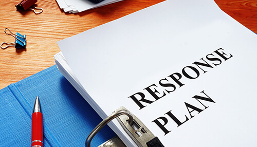 Put the response plan into action risk analysis
