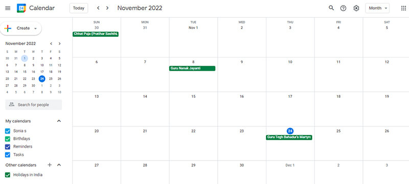 Google calendar daily planner app