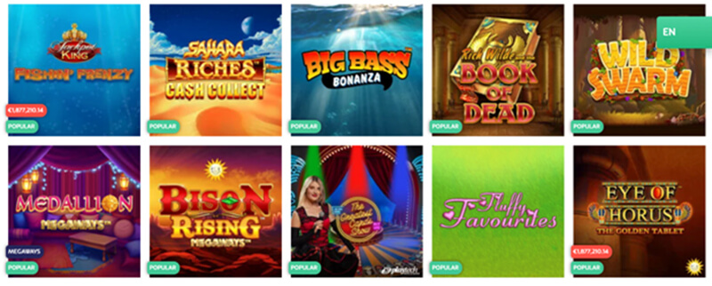 Look if the games of your choice are available online casino