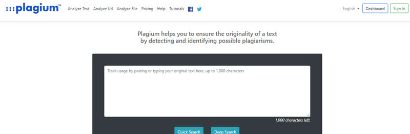 Plagium online rewriter tools