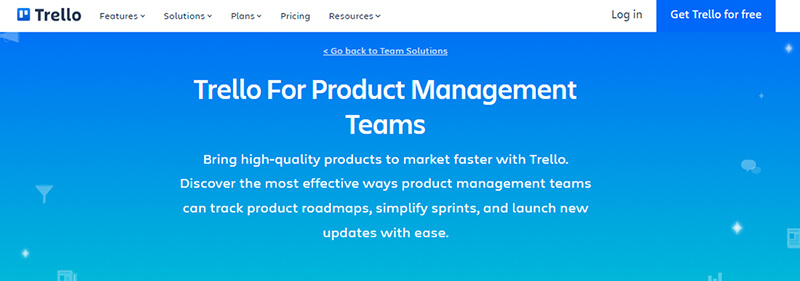 Trello product management tool