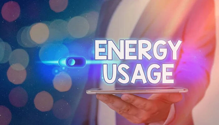 Reduce energy usage in an office carbon footprint