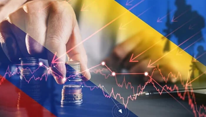 Ukraine gdp fell greatly during the russia ukraine war military funding