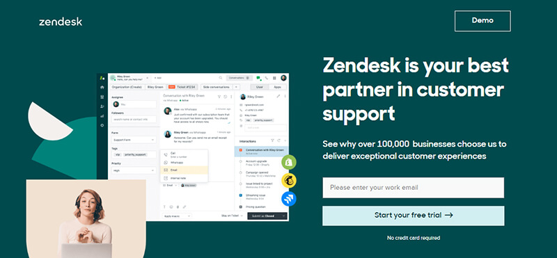 Zendesk chat live chat software