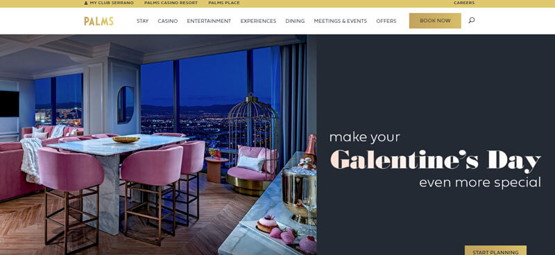 Palms casino resort casino website designs