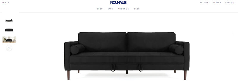 Sleeper sofa bed couch from nouhaus futon beds