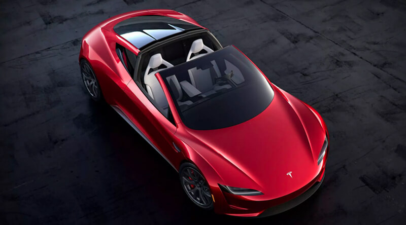Tesla roadster luxurious electric cars