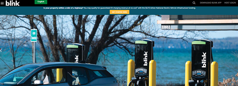 Blink electric vehicle charging