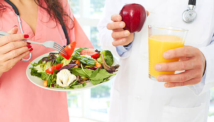 Eat a healthy diet and stay hydrated healthcare sector
